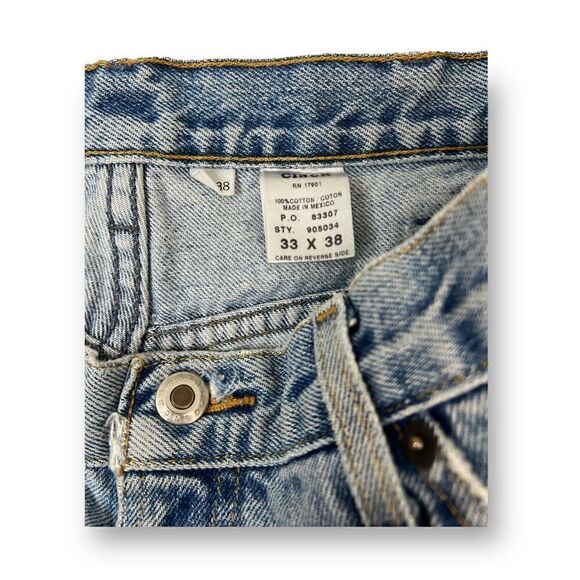 Cinch Distressed Jean Cutoff Shorts Size 33x38 - Picture 2 of 7